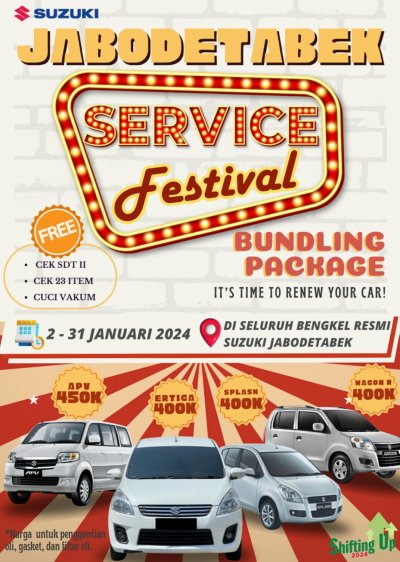 FESTIVAL SERVICE JABODETABEK JANUARI 2024, PROGRAM SERVIS EKONOMIS SUZUKI