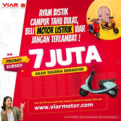 Viar PT. Triangle Motorindo : TAMBAHKAN DISKON RP. 3,5 JUTA, HADAPI BERAKHIRNYA SUBSIDI MOTOR LISTRIK DI OKTOBER 2023