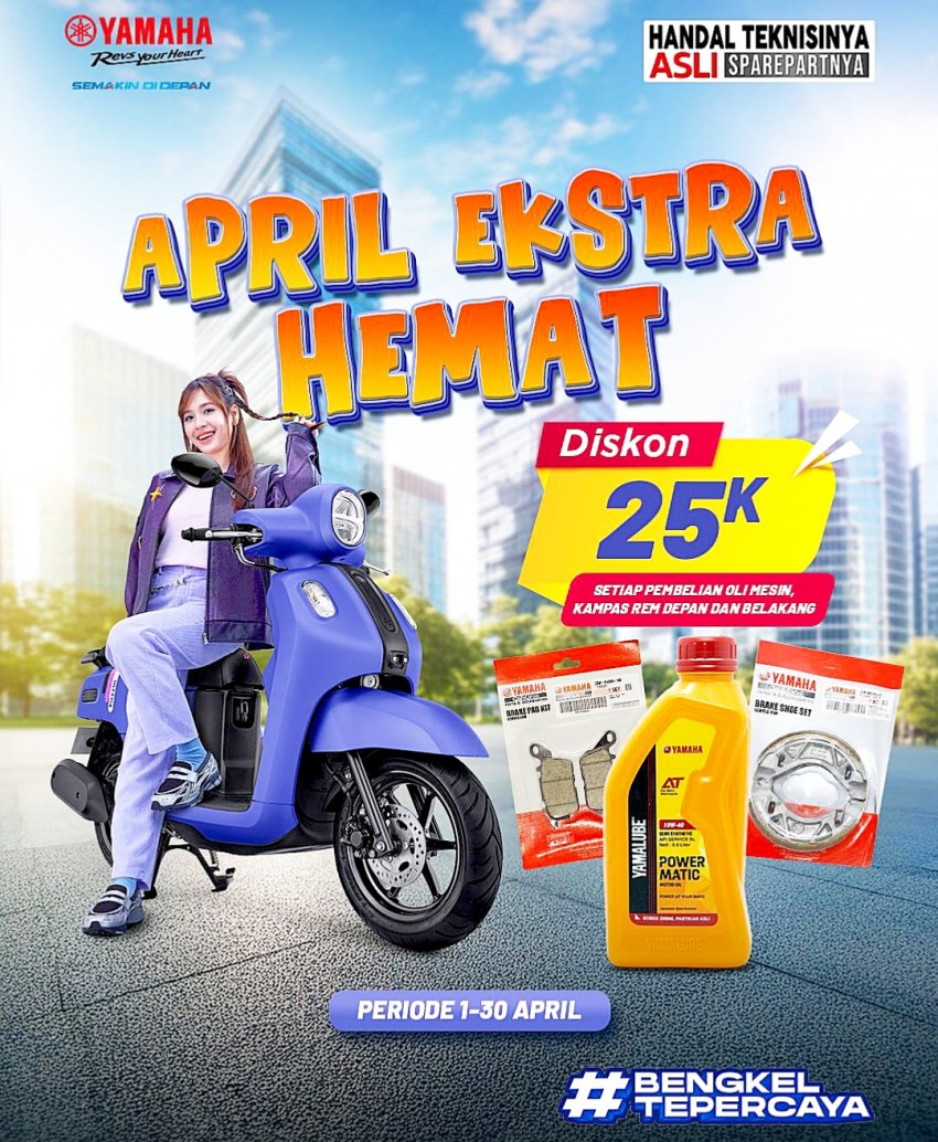 Yamaha STSJ Hadirkan Program “April Ekstra Hemat”, Solusi Perawatan Motor Usai Mudik Lebaran