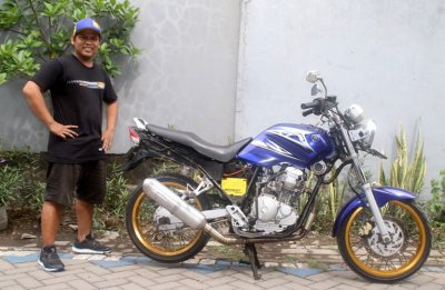 Fikri Senior Mekanik RAT Motorsport, Sidoarjo. Basic Scorpio memang luar biasa, lebih hemat dibangun gacoan herex.