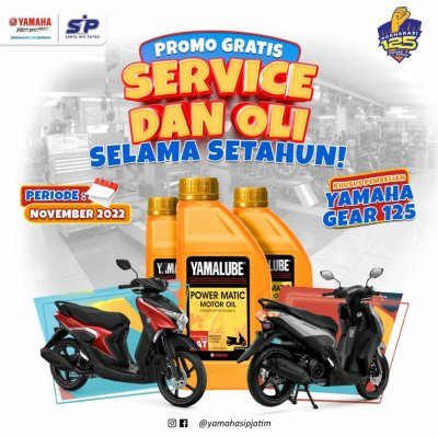 Yamaha STSJ : BERIKAN FASILITAS SERVICE &amp; OLI GRATIS SELAMA SETAHUN