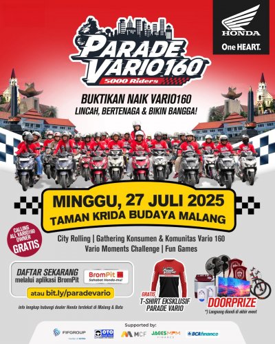 Parade Vario Digelar Besok, Ribuan Pecinta Honda Vario Bakal Ramaikan Malang !