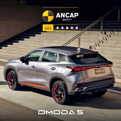 Chery OMODA 5  Raih ANCAP Bintang Lima