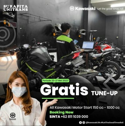 Kawasaki Surapita Unitrans, Jatim : Special Free Service Campaign &amp; Gratis Tune Up