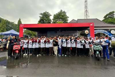 Dengan Semangat Satu Hati, 400 Bikers Honda Setia Mengawal Gebyar Keselamatan Berkendara 2024