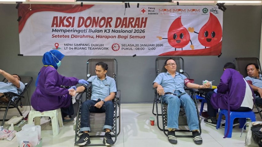 Hari K3 Nasional 2026, MPM Honda Jatim Wujudkan Kepedulian Lewat Donor Darah