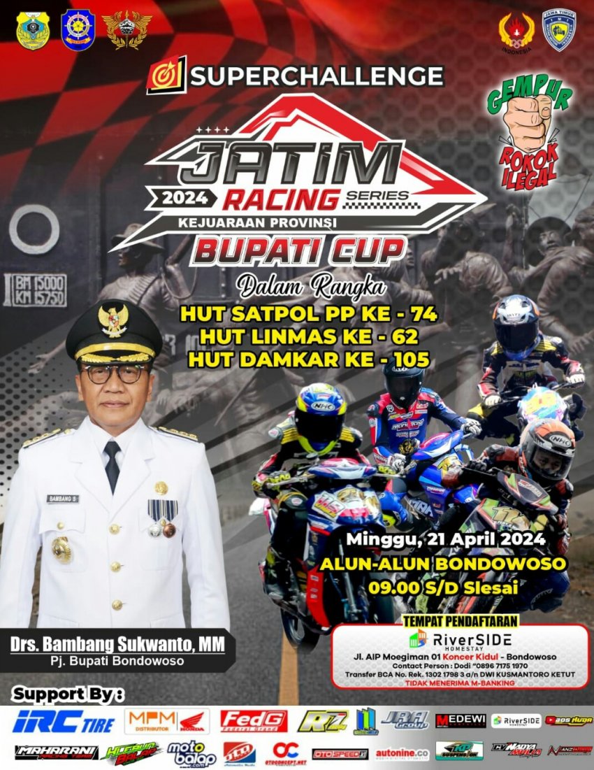 SEMANGAT BANGKITKAN GAIRAH  KEJURPROV JATIM ROAD RACE 2024 LEBIH ABSOLUT