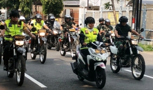 Gubernur Jatim-Khofifah sidak kesiapan Natal 2019 naik Honda New Vario ke gereja-gereja di Surabaya.