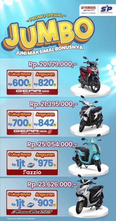 YAMAHA STSJ BERIKAN DISKON JUMBO SPESIAL BULAN JUNI 2023