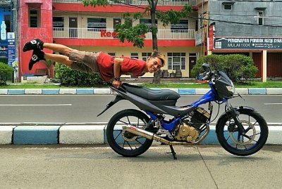 Suzuki Satria F 150, Surabaya : COPY PASTE DNA SCORPIO