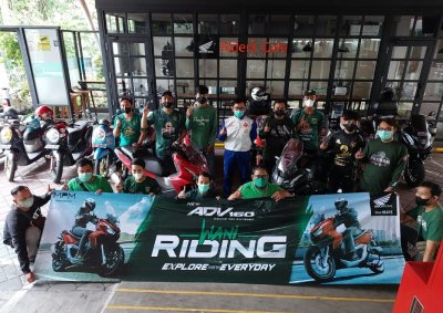 Dukung Klub Sepak Bola Surabaya, Komunitas Honda Nribun &amp; Riding Bareng di MPM Riders Café