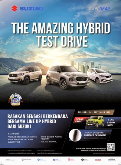 PROMO TEST DRIVE BERHADIAH SUZUKI JIMNY, KESEMPATAN UNTUK JAJAL LANGSUNG PRODUK HYBRID DI SELURUH INDONESIA