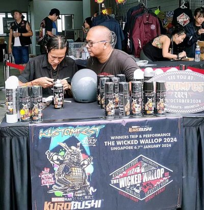 Ocim &amp; Wawank, Bikin Takjub Peserta Kustom Kulture The Wicked Wallop IX 2024, Singapore