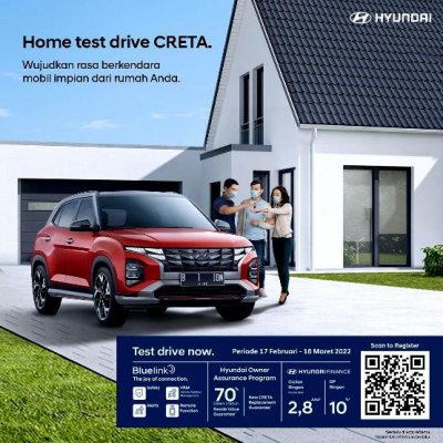 Hyundai Hadirkan Program &ldquo;Hyundai CRETA Home TestDrive&rdquo; untuk Berikan Kenyamanan Bagi Pelanggan