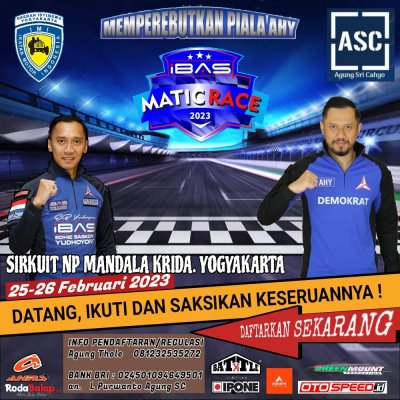 Preview - Ibas Matic Race Openchampionship 2023, Jogja (25-26/2) : MEMACU SEMANGAT PETARUNG TARKAM, SEGERA GO NASIONAL !