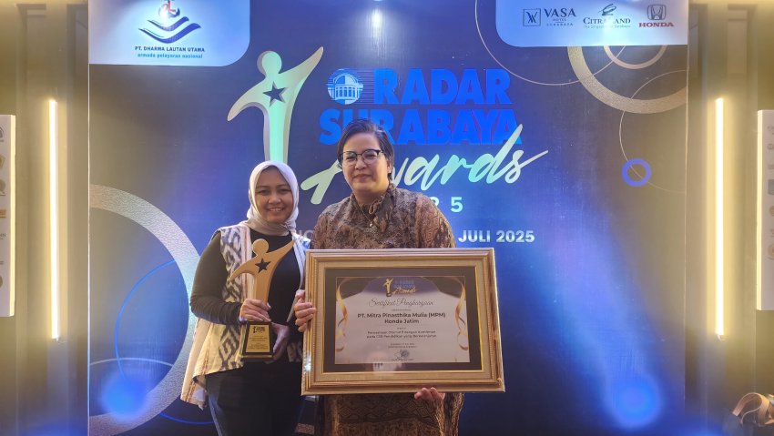 Konsisten Berkontribusi untuk Masyarakat, MPM Honda Jatim Raih CSR Award