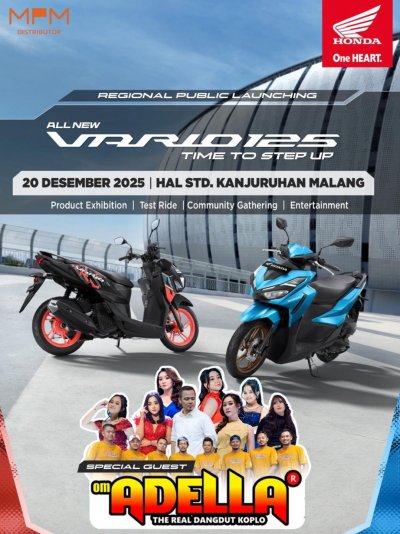 Lebih Sporty dan Modern, All New Honda Vario 125 Hadir Menyapa Masyarakat Malang