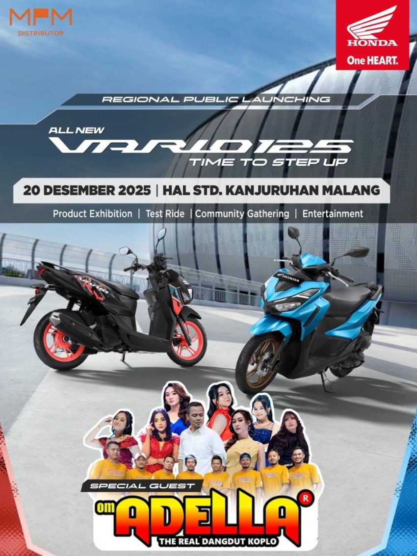 Lebih Sporty dan Modern, All New Honda Vario 125 Hadir Menyapa Masyarakat Malang