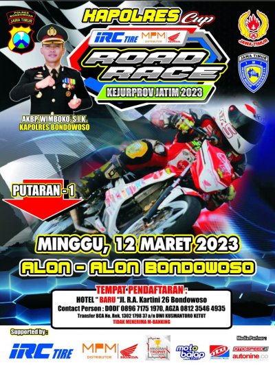 Preview - Kejurprov Road Race - Kapolres Cup  Openchampionship 2023, Bondowoso (12/3/2023) : DIKOMPORI BAN IRC TIPE TERBARU, AKSI RIDER JATIM MAKIN BRUTAL &amp; BERKELAS