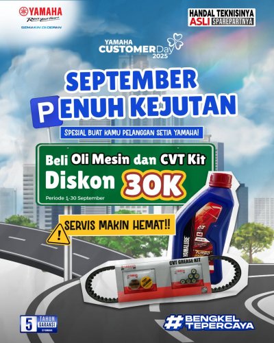 Yamaha STSJ Rayakan Customer Day 2025 dengan Promo Spesial “September Penuh Kejutan”