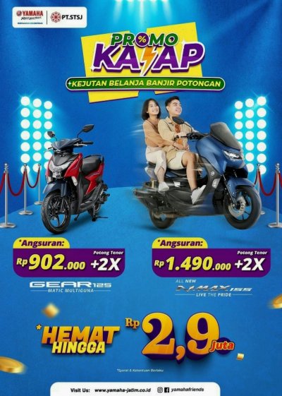 Yamaha STSJ : BERIKAN PROMO KALAP KEJUTAN BELANJA BANJIR POTONGAN BAGI KONSUMEN SETIA