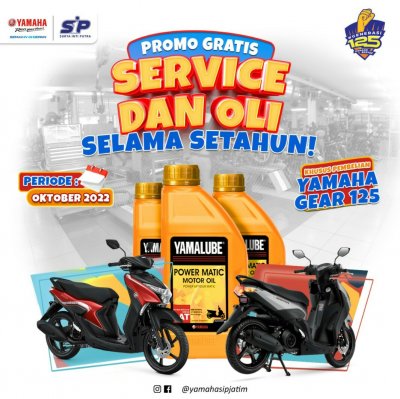 Yamaha STSJ : BAGIKAN PROGRAM SPESIAL, BELI GEAR 125 GRATIS SERVICE DAN OLI SELAMA SATU TAHUN