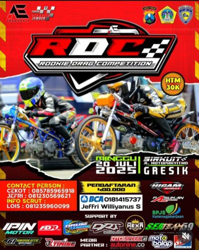 Preview - Rookie Drag Competition 2025, Gresik : EVENT TETAP BERJALAN, CATAT PERUBAHAN JADWALNYA !