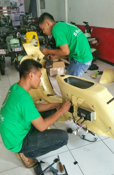 Workshop SR Elektrik, Mojokerto : SENTRAL LAYANAN KONVERSI MOTOR BAKAR KE ELEKTRIK DI JATIM