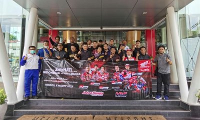 Nobar WSBK, Komunitas Honda Jatim jadi Saksi Kemenangan Tim AHRT