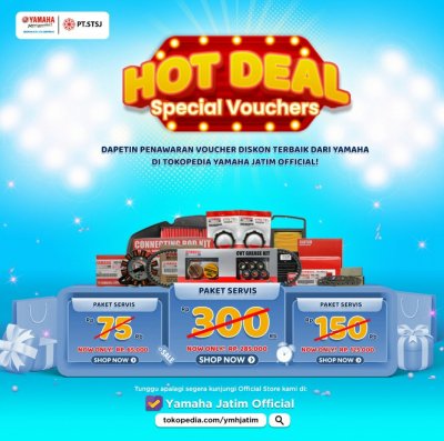 SAMBUT AKHIR TAHUN, YAMAHA STSJ BERIKAN DISKON SPESIAL DI TOKOPEDIA