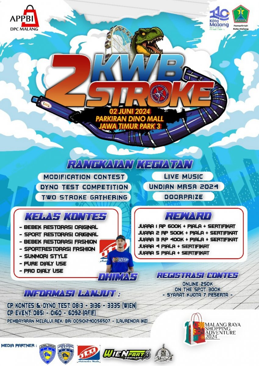 Preview - KWB 2 Stroke, Batu : PESTANYA PENGGILA RESTORASI 2 TAK, KOTA PENDEKAR !