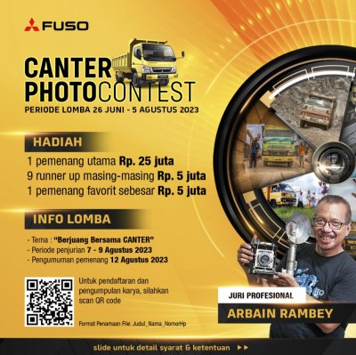 Rayakan 60 Tahun Anniversary FUSO Canter, KTB Gelar Kompetisi Foto dan Video, Berhadiah Total Ratusan Juta Rupiah
