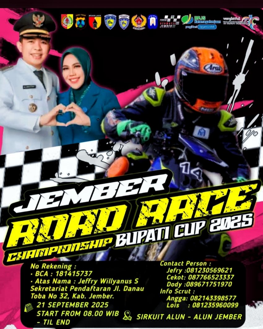Preview - Jember Road Race Openchampionship 2025 : OBAT RINDU PENGGILA RACING KOMPETISI & RANGSANG REGENERASI RIDER JEMBER