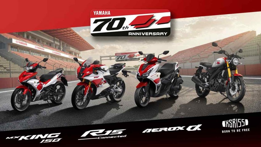 Yamaha Anniversary 70 Tahun, Line Up Livery Ikonik Edisi Spesial Resmi Mengaspal