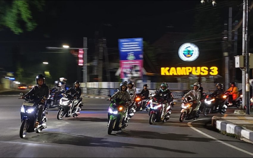 Tips Aman Menikung di Malam Hari, MPM Honda Jatim Ajak Pengendara di Malang Tetap #Cari_Aman