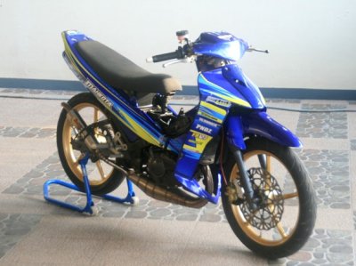 Yamaha 125 Z Mahkota Racing Team, Kediri. Dipersiapkan untuk berlaga di kelas underbone musim kompetisi 2021.