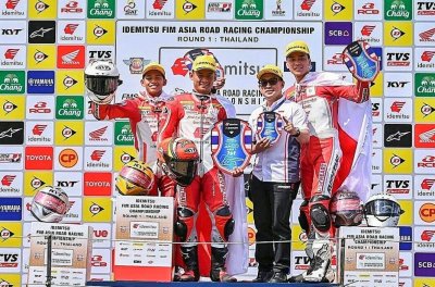 Membanggakan, Pebalap Astra Honda Kumandangkan Indonesia Raya di ARRC Thailand