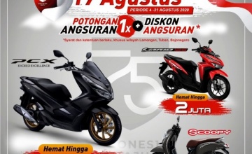 MPM Honda Jatim : PROMO HARI KEMERDEKAAN, DAPATKAN DISCOUNT SUPER FANTASTIS