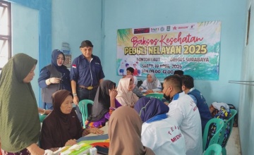 Sinergi MPM Honda Jatim dan YBSI : LAYANI KESEHATAN NELAYAN PESISIR SURABAYA