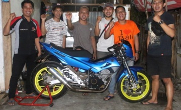 Suzuki Satria F 2008, Tanggulangin : MODIFIKASI OEM MAKIN BERKELAS & BERJANTUNG 223 CC