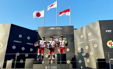 Taklukkan Tikungan Akhir, Bintang Kibarkan Merah Putih di Moto4 Asia Cup Buriram