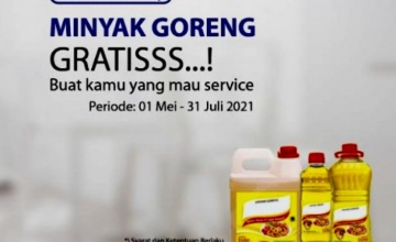 BURUAN SERVIS MOTOR YAMAHA & DAPATKAN BONUS MINYAK GORENG