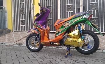 Honda Beat 2014 Sidoarjo: CUSTOM SAYANG ANAK