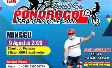 Preview - Bupati Cup Ponorogo Drag Bicycle 2020 : PERTAMA DI INDONESIA & NEW NORMAL LEBIH BERMAKNA