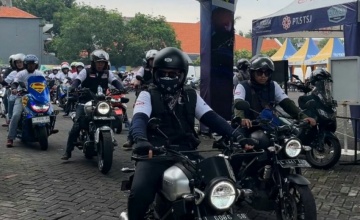 SEMARAK GEBYAR KESELAMATAN BERKENDARA, YAMAHA STSJ AJAK 200 BIKERS YAMAHA