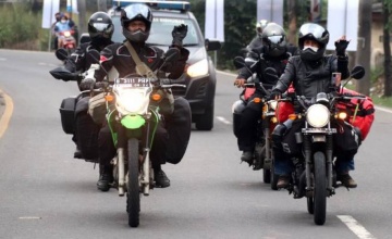 Route 5.000 KM - Jelajah Kebangsaan Wartawan PWI Kingland - Kawasaki : TEAM BIKERS YANG TAK KENAL KOMPROMI, OPTIMIS KEMBALI MEMBAKAR SEMANGAT MASYARAKAT PELOSOK NUSANTARA