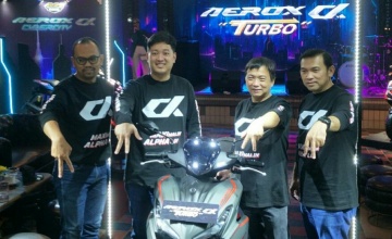 The Alpha Gang is Calling ! Yamaha STSJ Guncang Surabaya dengan AEROX ALPHA