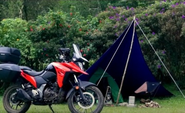 Suzuki V-Strom 250SX : RINGAN TAKLUKAN MEDAN OFF ROAD, MEMBURU  SPOT CAMPING