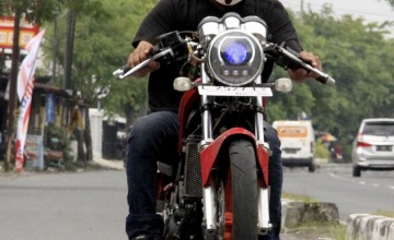 Kawasaki Ninja 150R "2009, Sidoarjo : TUNGGANGAN HABIB AHMAD SAUDAGAR SARUNG GOYOR, SARANA COOLING SYSTEM !