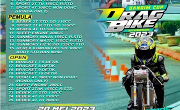 Preview - Dandim Cup Drag Bike Openchampionship 2023, Situbondo : AJANG TRANSISI & GENGSI PETARUNG NOVICE